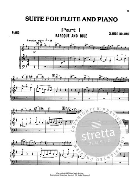 suite for flute and jazz piano trio score and parts Reader